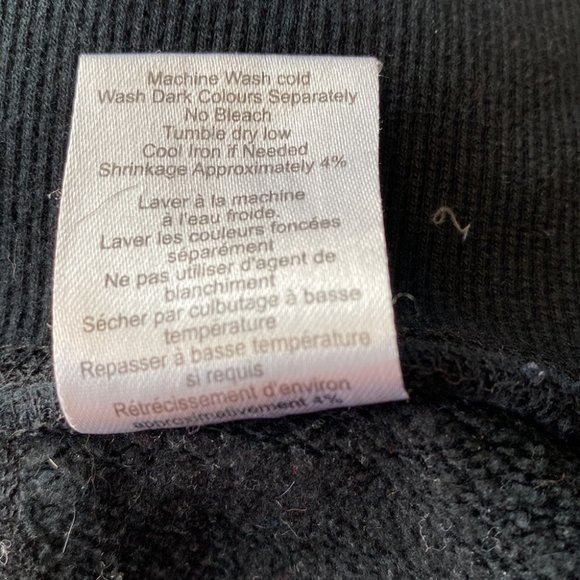 Aritzia TNA Black Multi Coloured Logo Zip Up Casual Hoodie - Picture 8 of 9